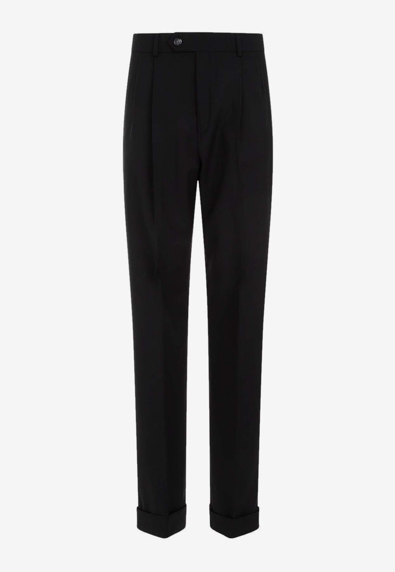 Ferito Wool Straight-Leg Pants