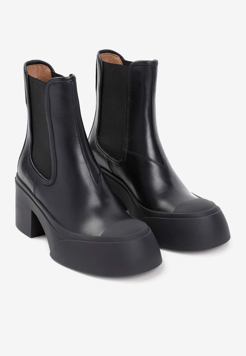 60 Leather Ankle Boots