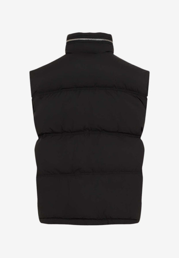 Logo Zip-Up Down Vest