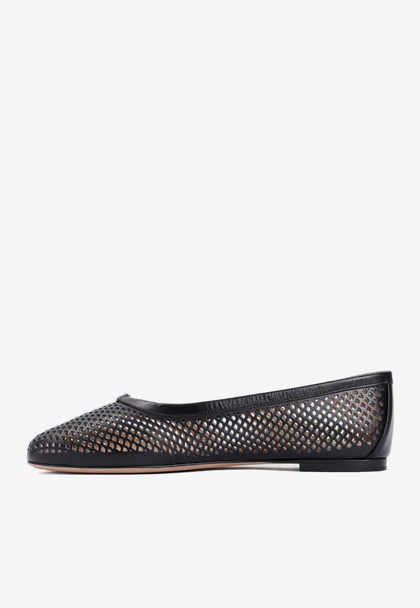 Marcie Ballerina Flats in Leather