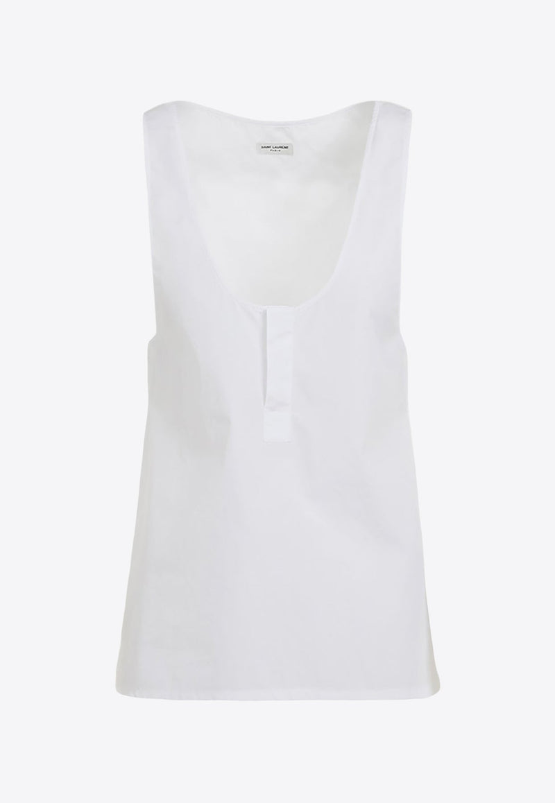 Scoop-Neck Sleeveless Top