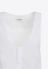 Scoop-Neck Sleeveless Top