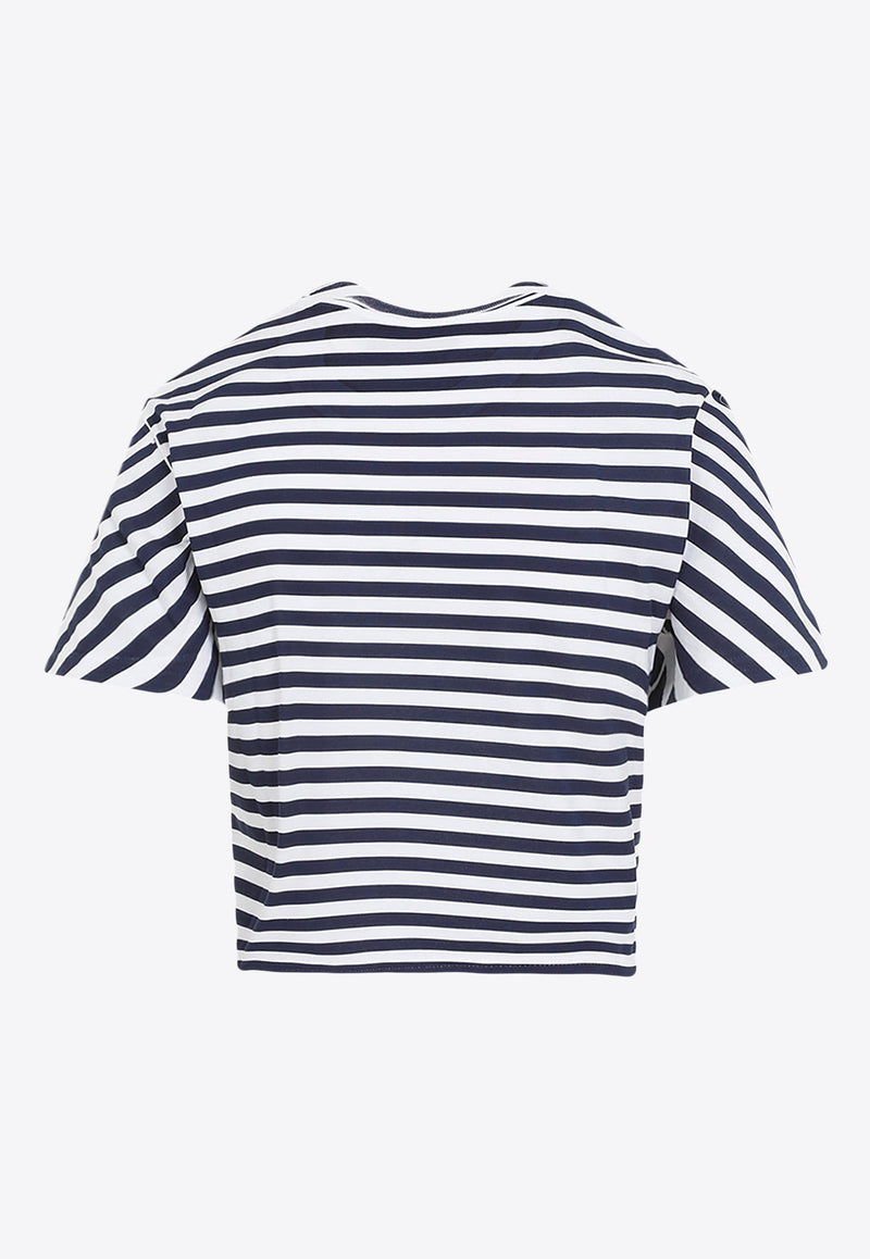 Logo-Printed Striped T-shirt