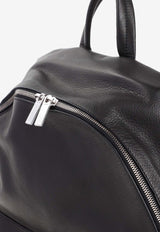 Logo Leather Backpack