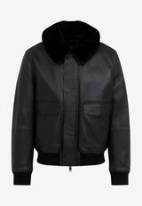 Fur Collar Leather Jacket