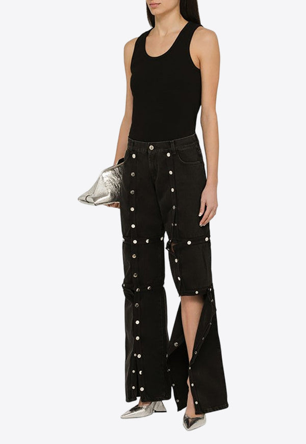 Studded Convertible Jeans