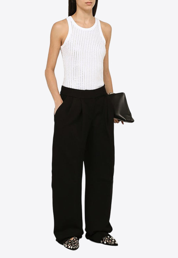 Wide-Leg Tailored Pants