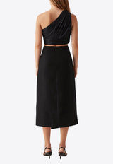 Theory Cinched Midi Skirt