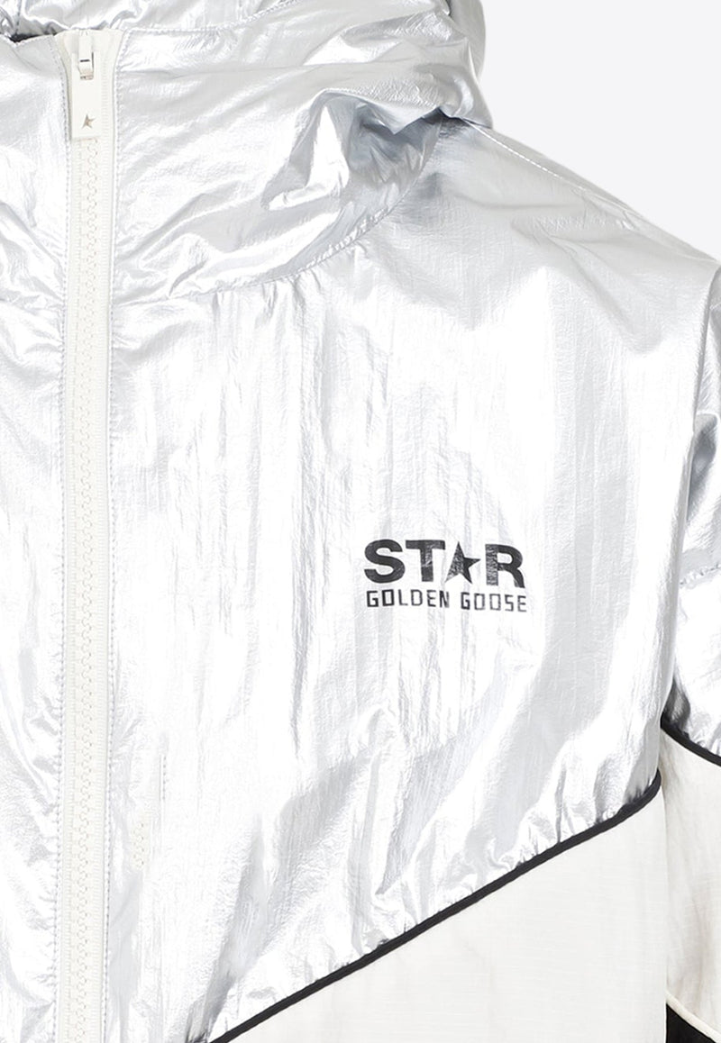 Zip-Up Paneled Windbreaker