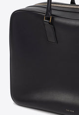 Domino Leather Top Handle Bag