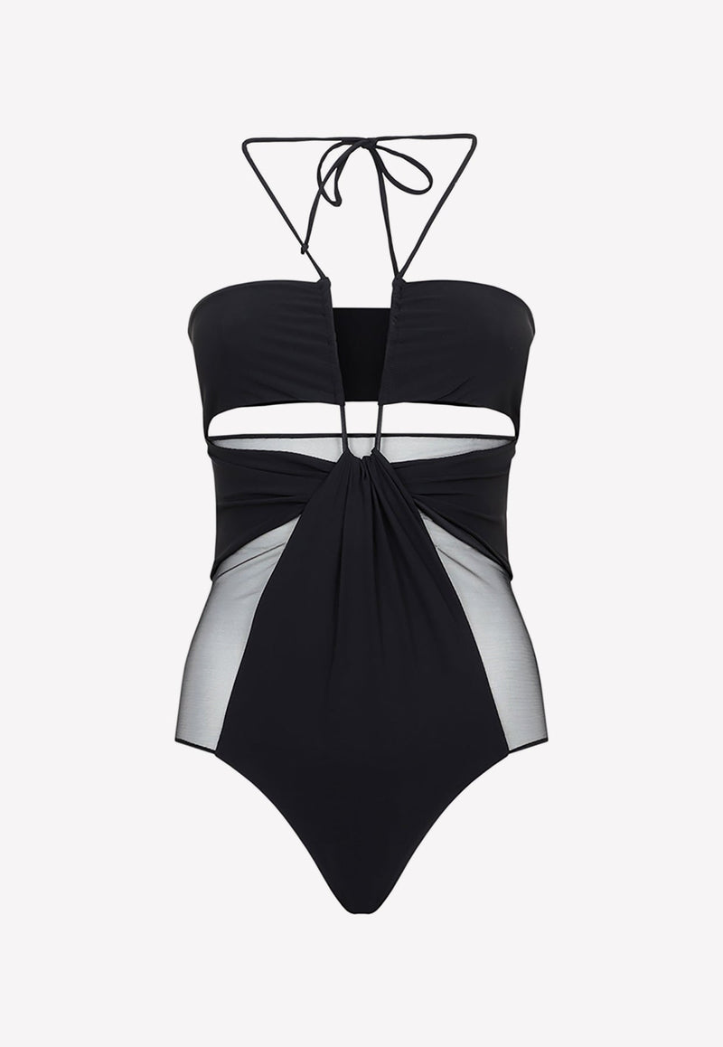 One Piece Swimsuit with Cut-Outs