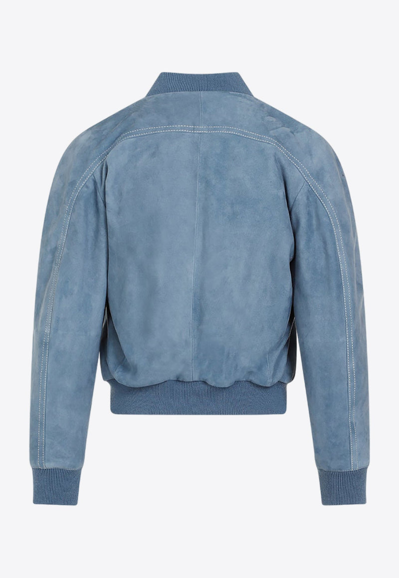 Suede Bomber Jacket