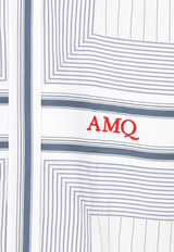 Logo Embroidered Stripe Shirt