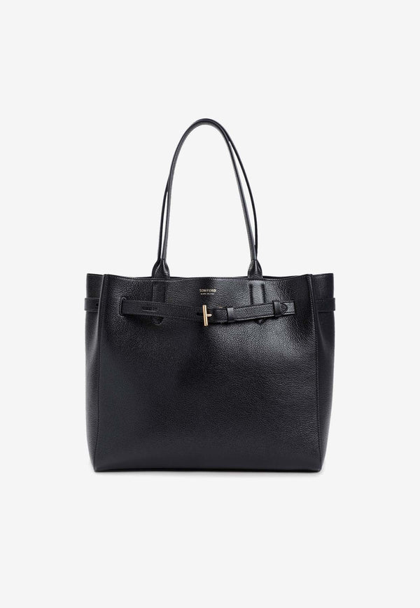 Medium Audrey Leather Tote Bag