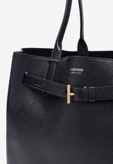 Medium Audrey Leather Tote Bag