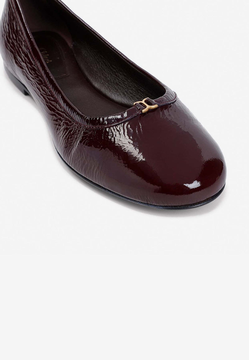 Marcie Ballerina Flats in Leather