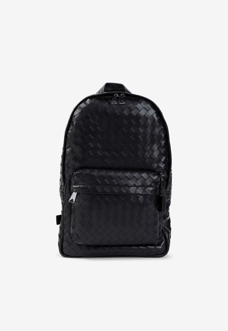 Medium Intrecciato Leather Backpack