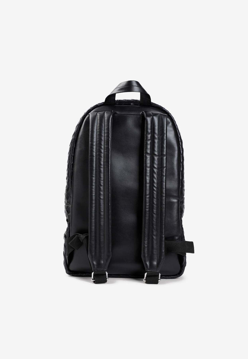 Medium Intrecciato Leather Backpack