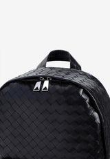 Medium Intrecciato Leather Backpack