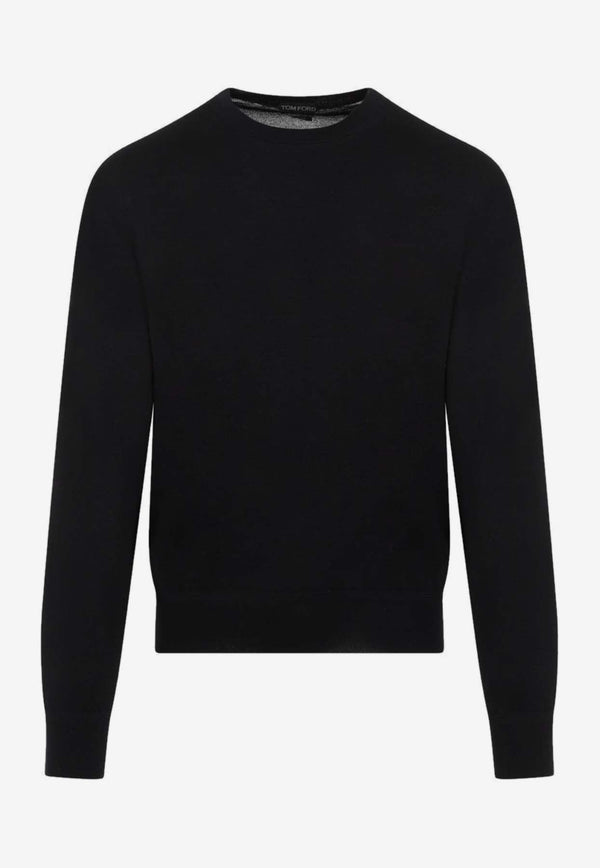 Cashmere-Silk Crewneck Sweater