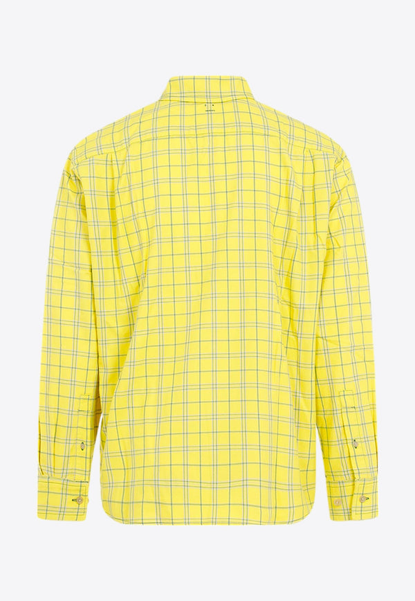 Long-Sleeved Checkered Shirt