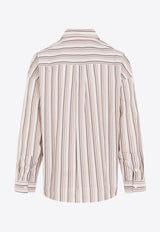 Long-Sleeved Double-Side Striped Shirt