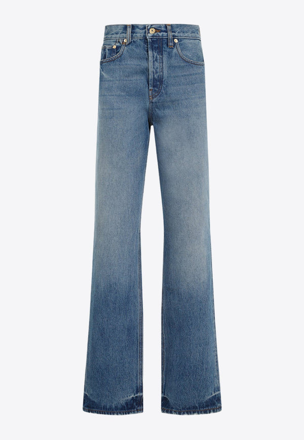 High-Waist Straight Jeans
