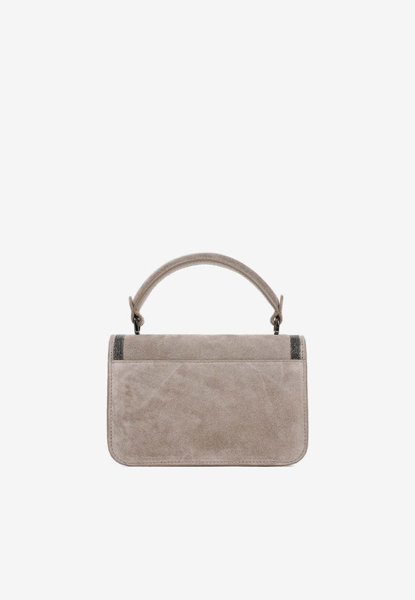 Top Handle Bag in Suede