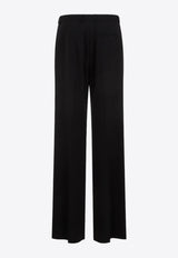 Straight-Leg Wool Pants