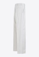 Straight-Leg Wool Pants