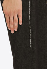 Logo Patch Straight-Leg Jeans
