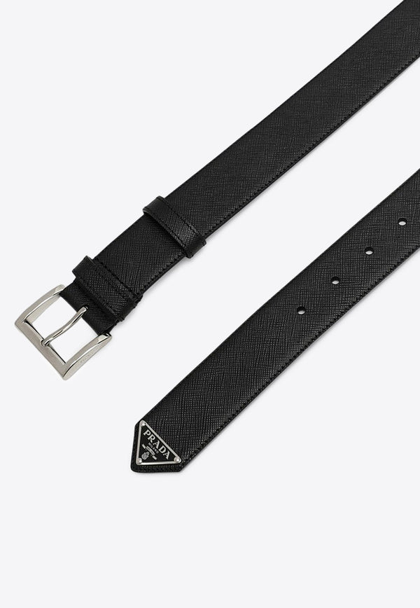 Triangle Logo Leather Belt