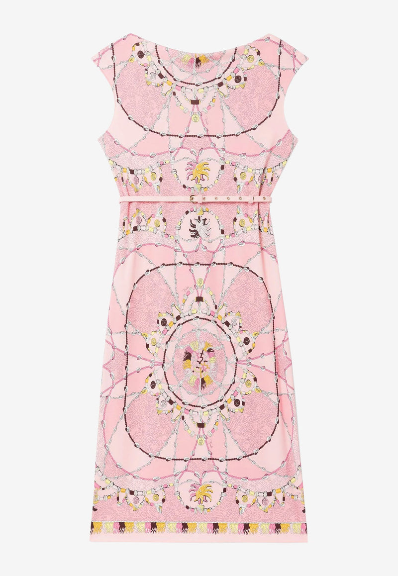 Cyprea Print Belted Dress