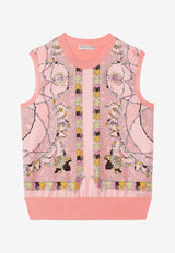 Cyprea Print Sweater Vest