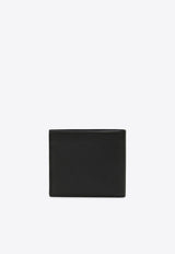 Logo Lettering Saffiano Leather Wallet