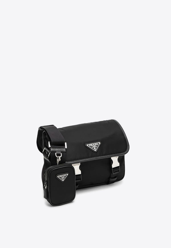 Triangle Logo Messenger Bag