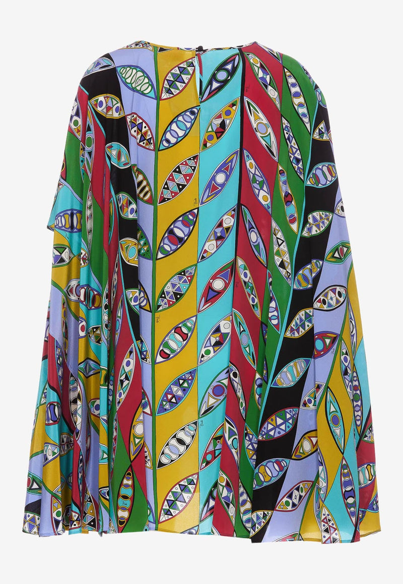 Girandole-Print Kaftan Top