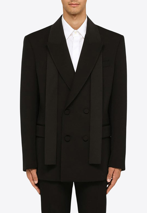 Double-Breasted Wool Blazer