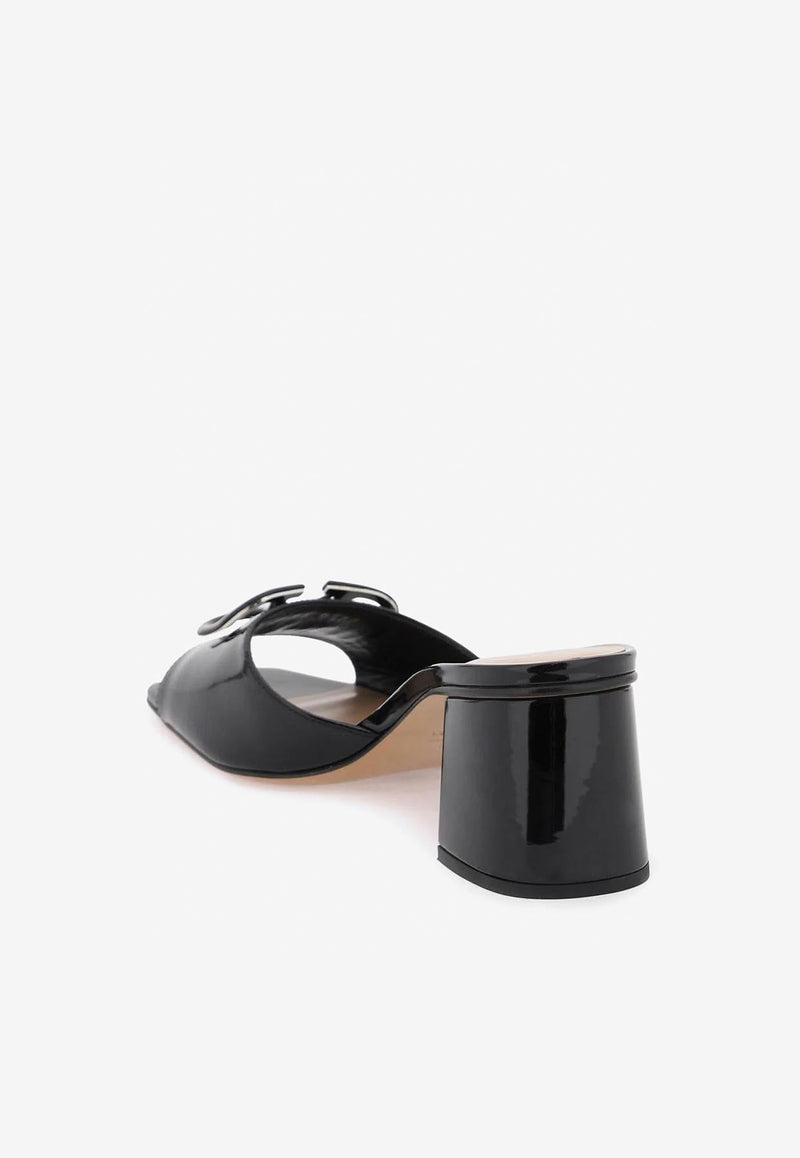 Rockstud 60 Patent Leather Mules