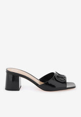 Rockstud 60 Patent Leather Mules