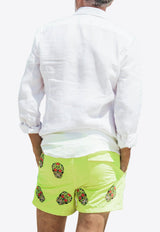 Mexican Head Embroidery Swim Shorts