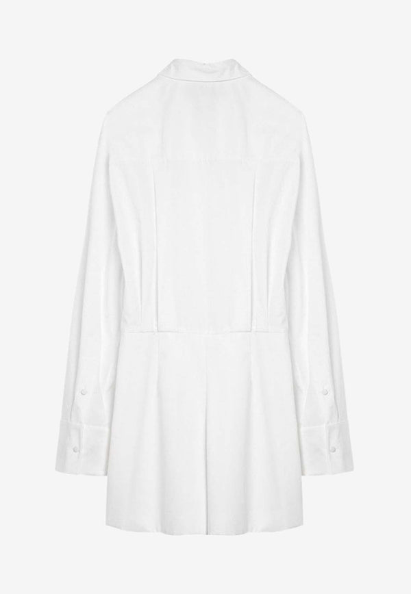 Long-Sleeved Shirt Playsuit