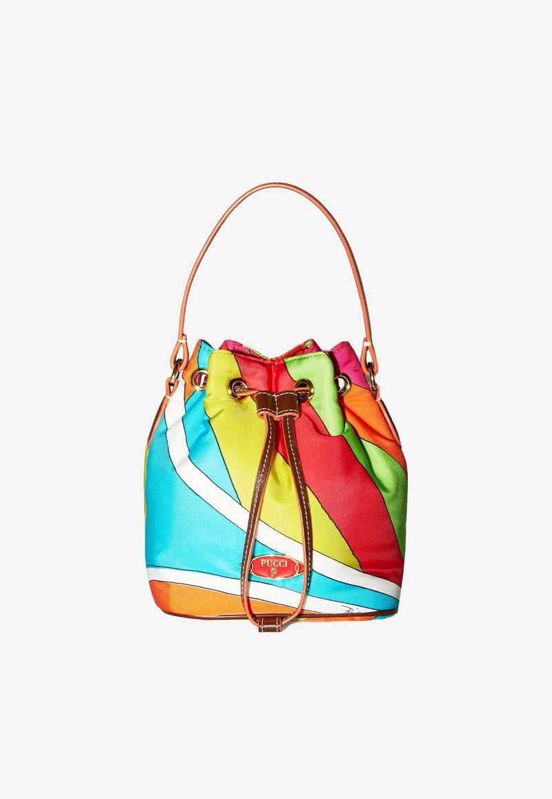 Yummy Iride Print Bucket Bag