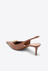 VLogo 60 Slingback Pumps in Calf Leather