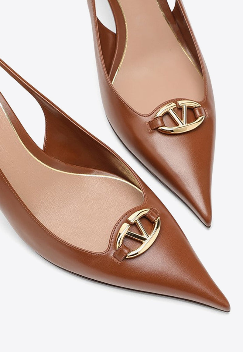 VLogo 60 Slingback Pumps in Calf Leather