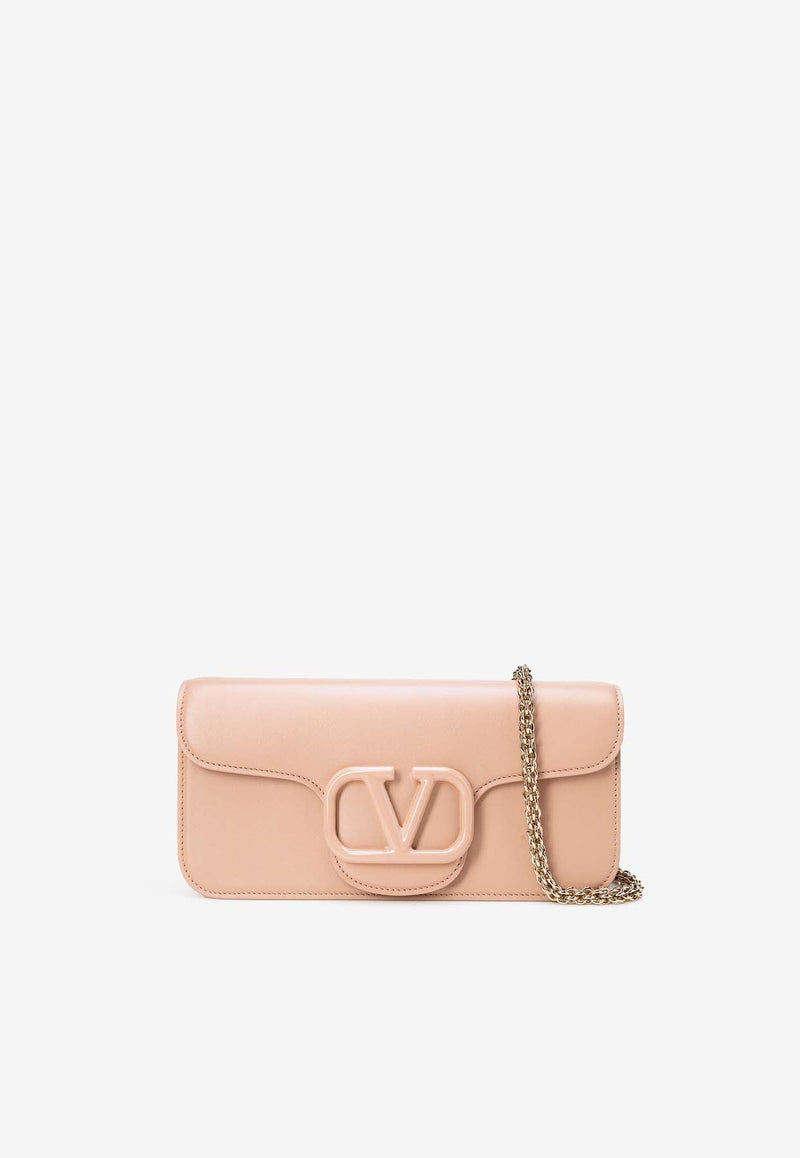 Locò VLogo Shoulder Bag in Calf Leather