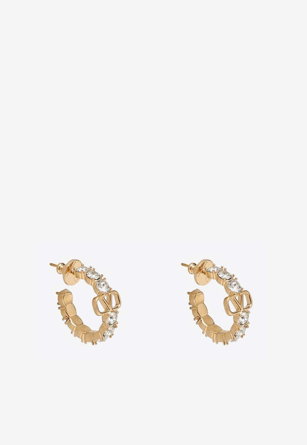 VLogo Crystal-Embellished Earrings