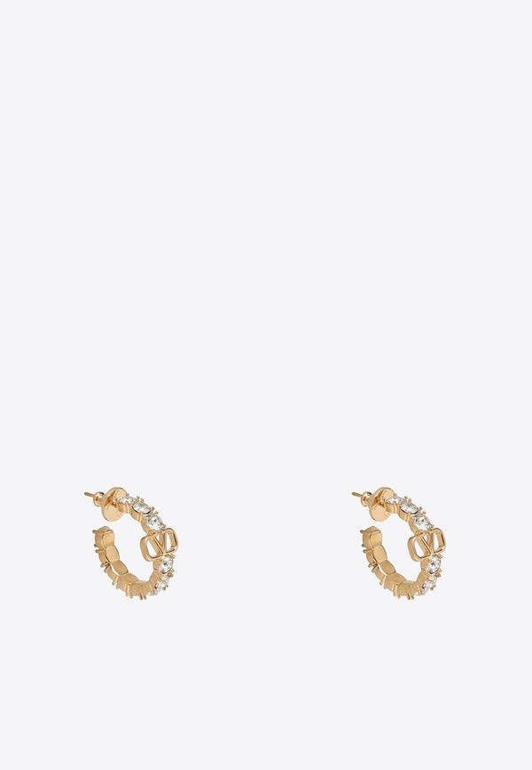 VLogo Signature Swarovski Crystal Embellished Earrings