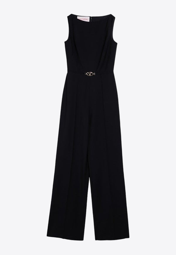 Sleeveless Wool Jumpsuit