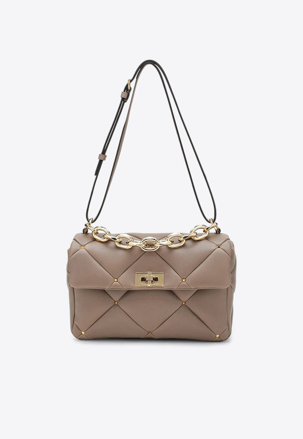 Rockstud Spike Nappa Leather Crossbody Bag